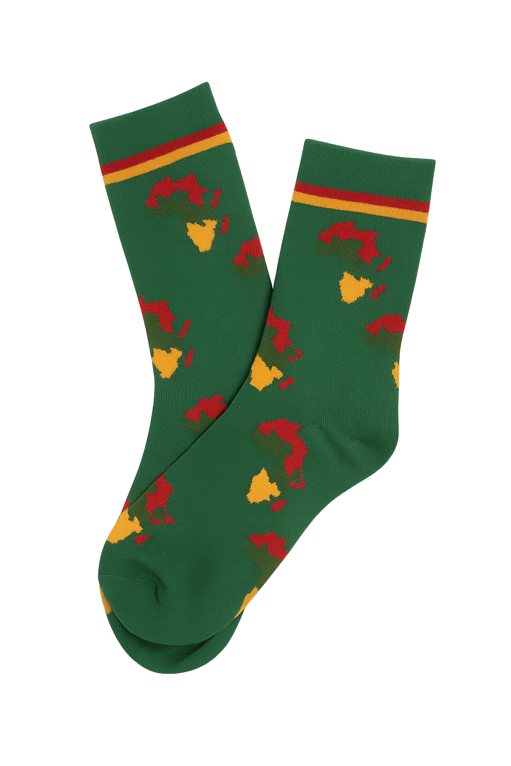 Pan African Map Design Socks